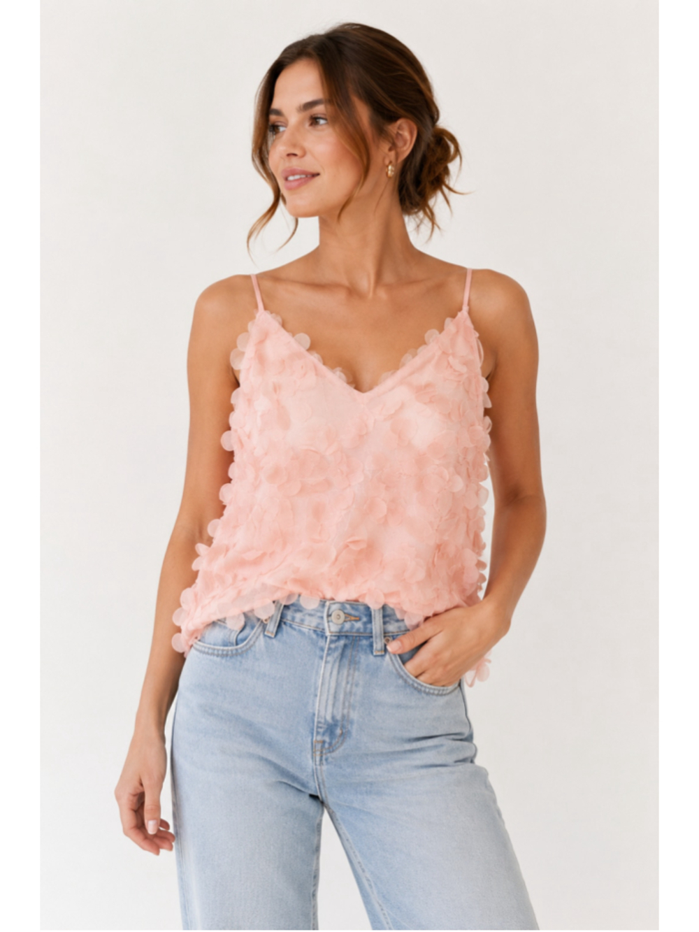 Women's Sunday in Brooklyn Pink Floral Camisole M